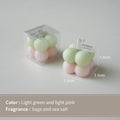 Velas aromáticas con aroma a cubo