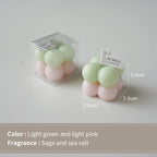 Velas aromáticas con aroma a cubo