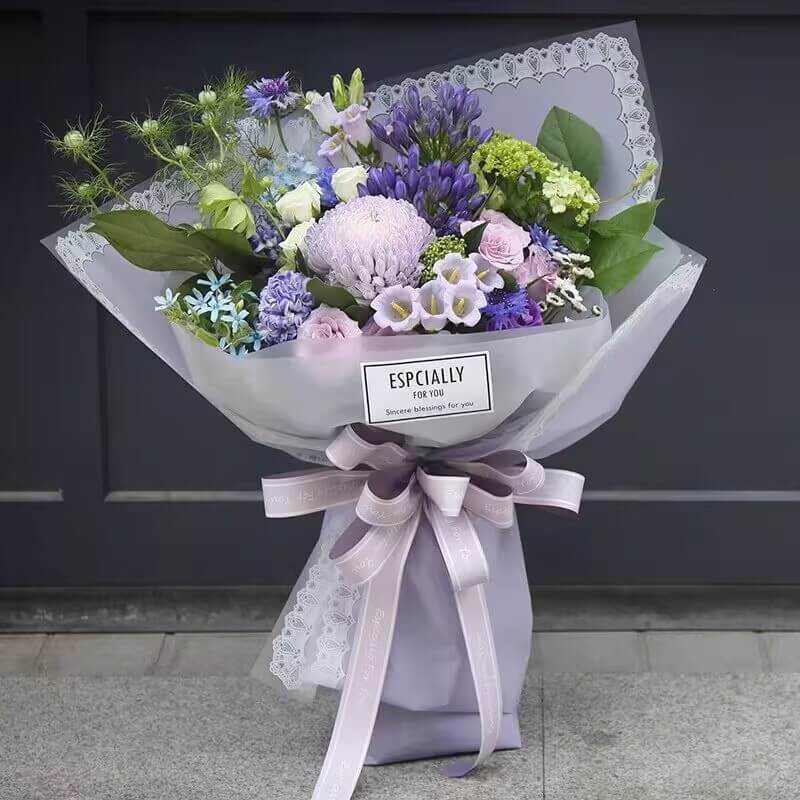 korean flower wrapping paper