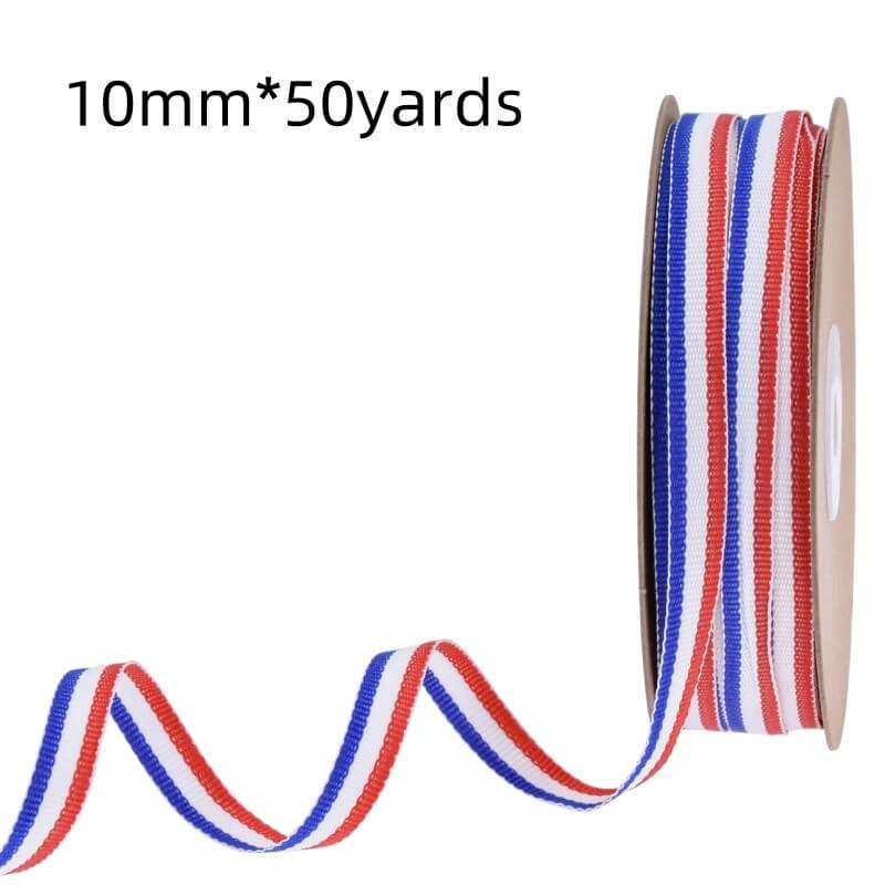 Christmas Classic Tricolor Packaging Ribbon
