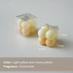 Velas aromáticas con aroma a cubo