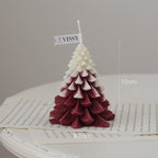 Vela perfumada con forma de árbol de Navidad