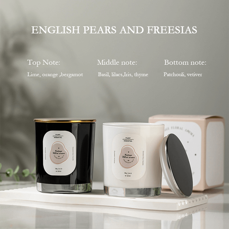 Vela perfumada aromática, hecha a mano, sin humo