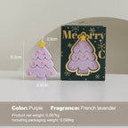 Vela perfumada con forma de árbol de Navidad