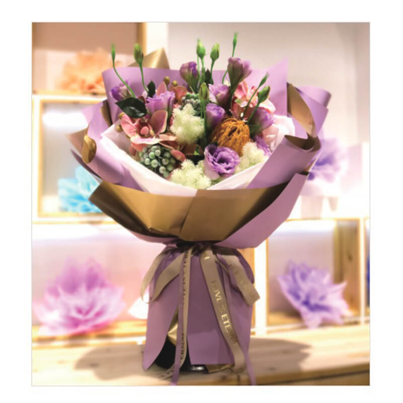 how to make a flower bouquet with paper