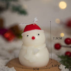 Vela aromática con aromaterapia de nieve navideña