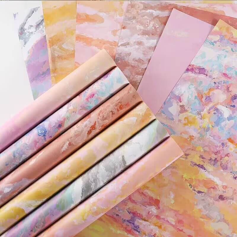 flowers wrapping paper