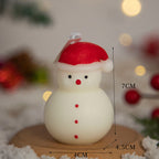 Vela aromática con aromaterapia de nieve navideña