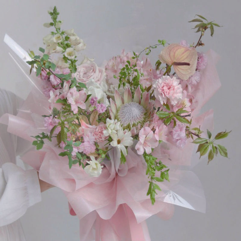 Solid Color Flower Wrapping Paper, 58x58cm/20sheets