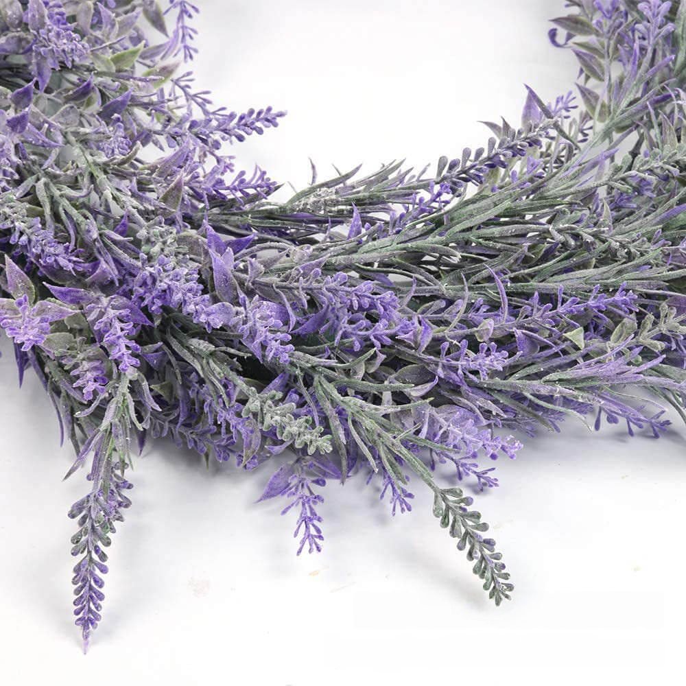 Artificial Lavender Wreath - 17.7’’