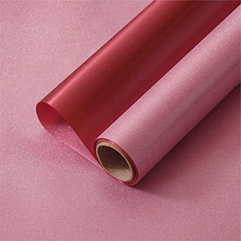 Bouquet Wrapping Paper, Silk Texture Silver Flash
