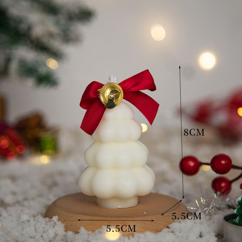 Vela aromática con aromaterapia de nieve navideña