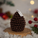 Vela aromática con aromaterapia de nieve navideña
