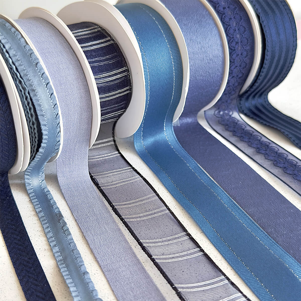 Blue Ice Water Series Ribbon, 10 Yards