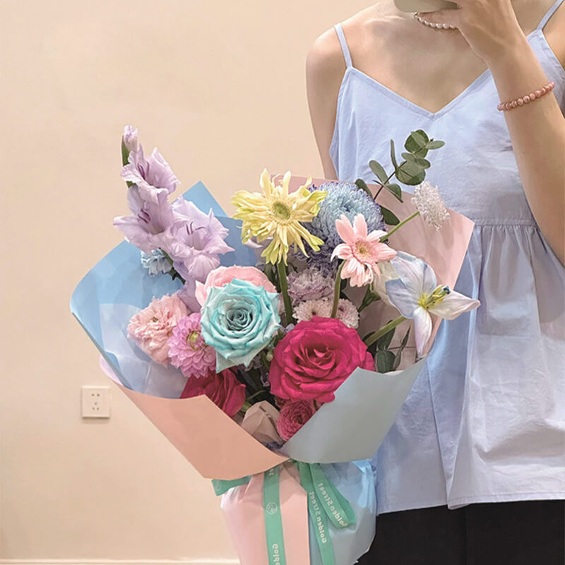 flower gift wrap paper