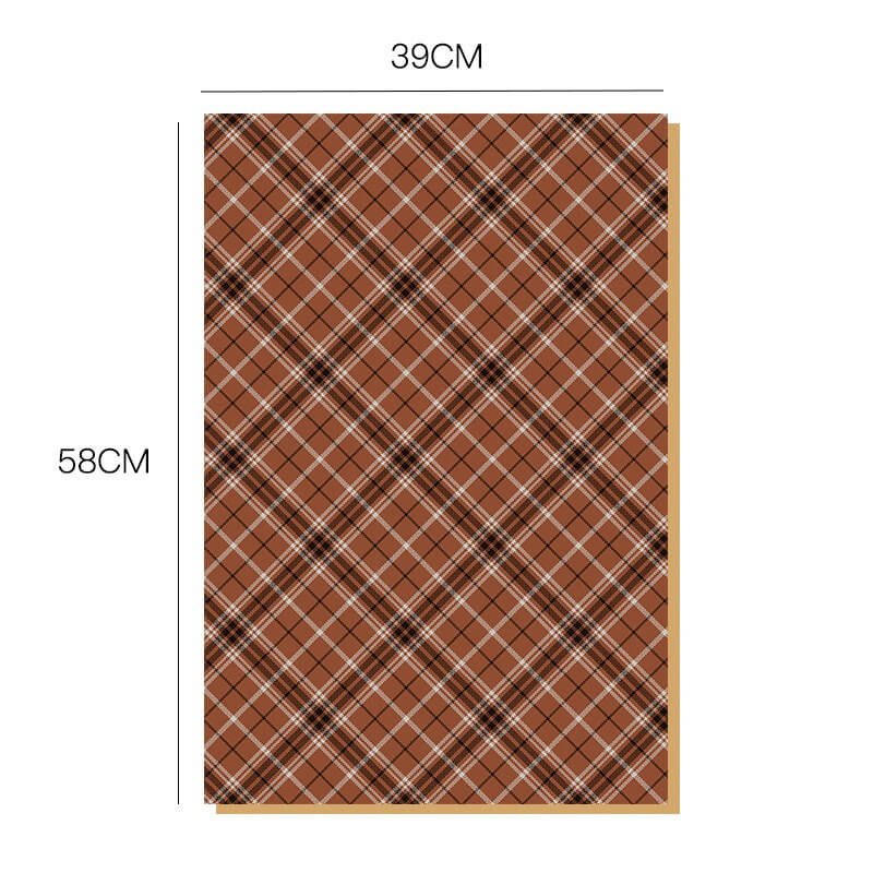 Brown Color Bouquet Wrapping Paper