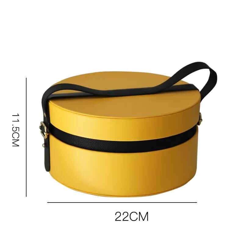 round floral box