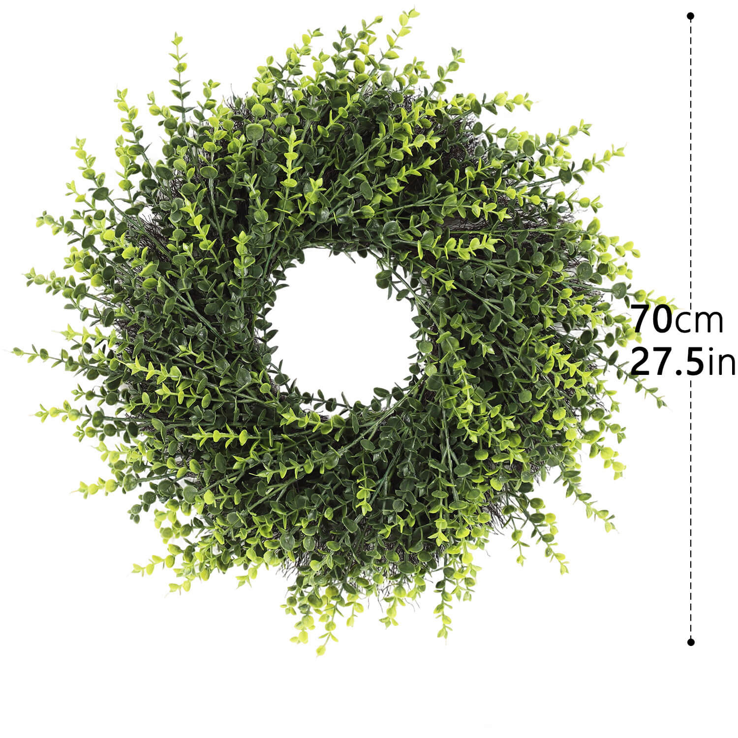 Artificial Boxwood Spring Wreath- 27.5’’