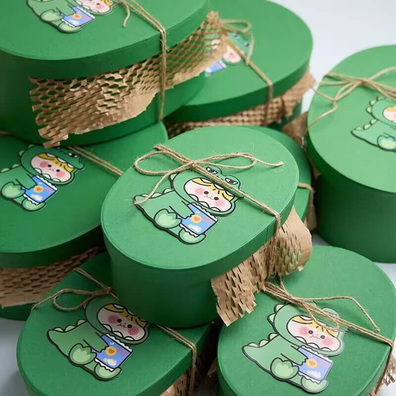 christmas round gift boxes