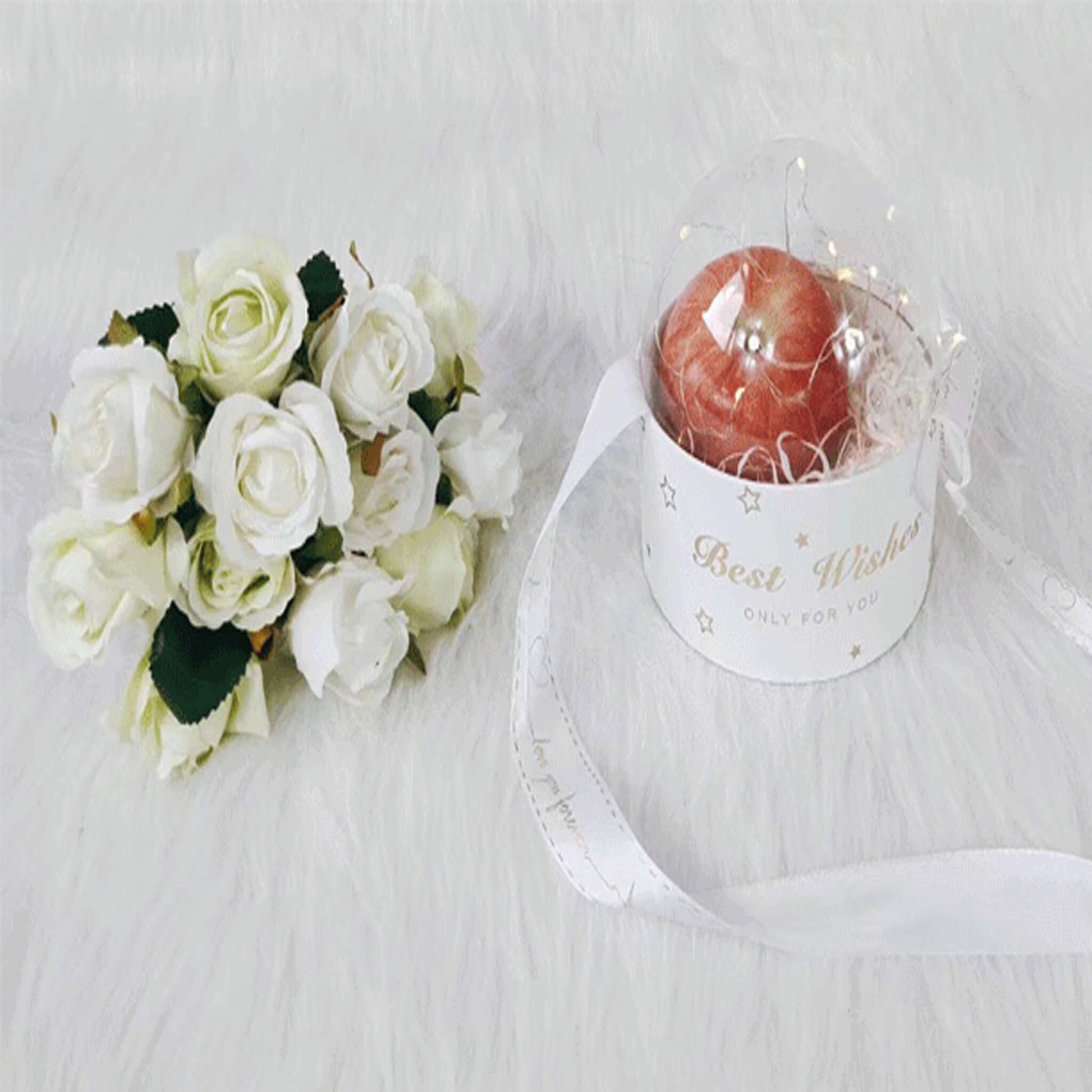 Christmas Hug Bucket Transparent Gift Box