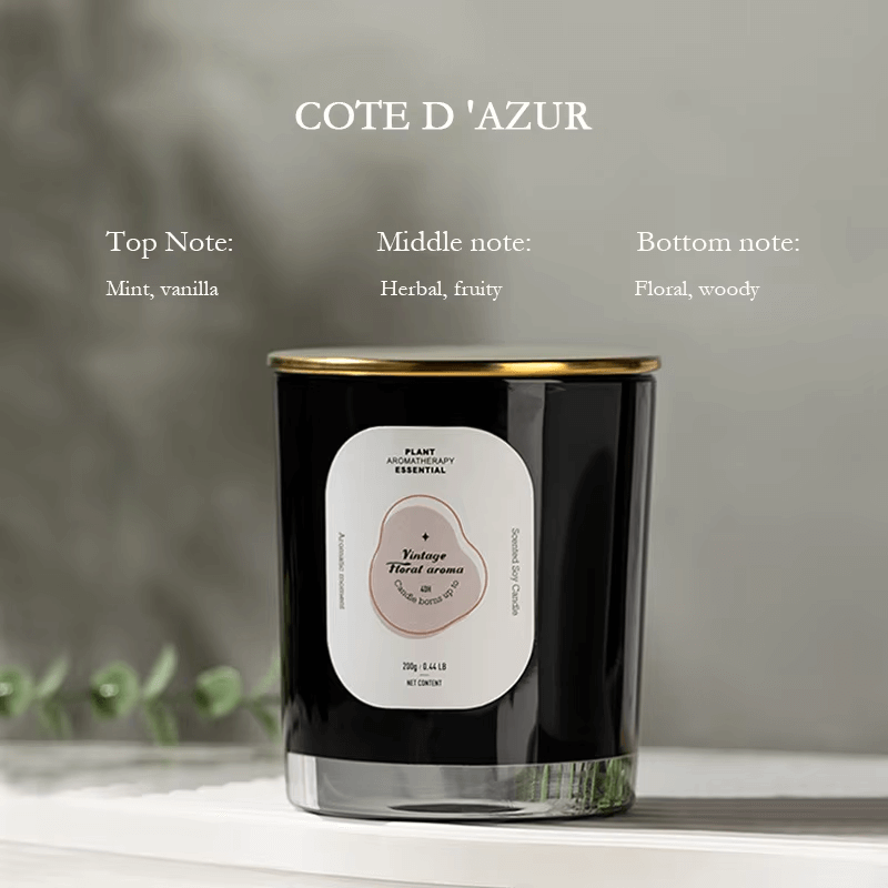 Vela perfumada aromática, hecha a mano, sin humo