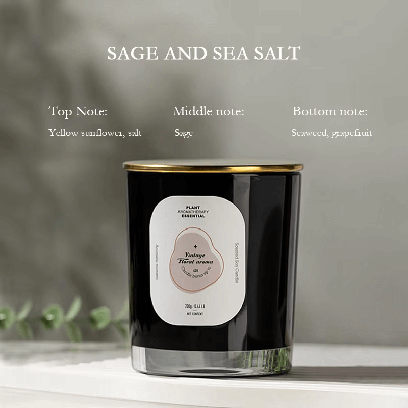Vela perfumada aromática, hecha a mano, sin humo