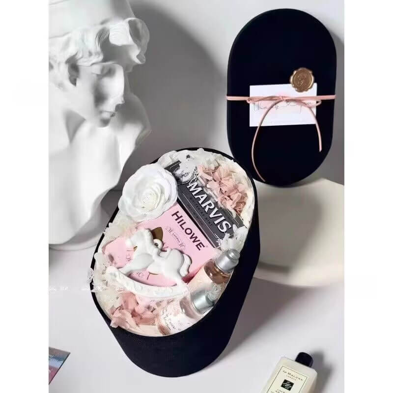Velvet Oval Gift Box