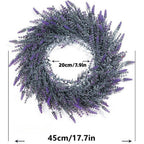 Artificial Lavender Wreath - 17.7’’