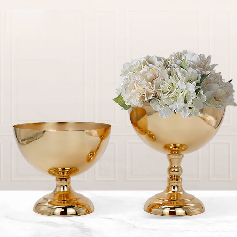 gold footed bowl