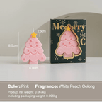 Vela perfumada con forma de árbol de Navidad