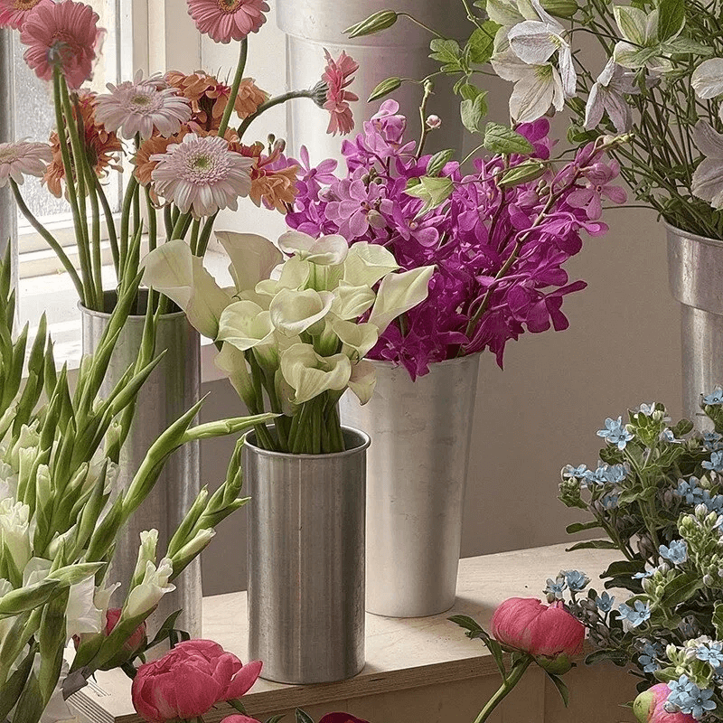 aluminum vase