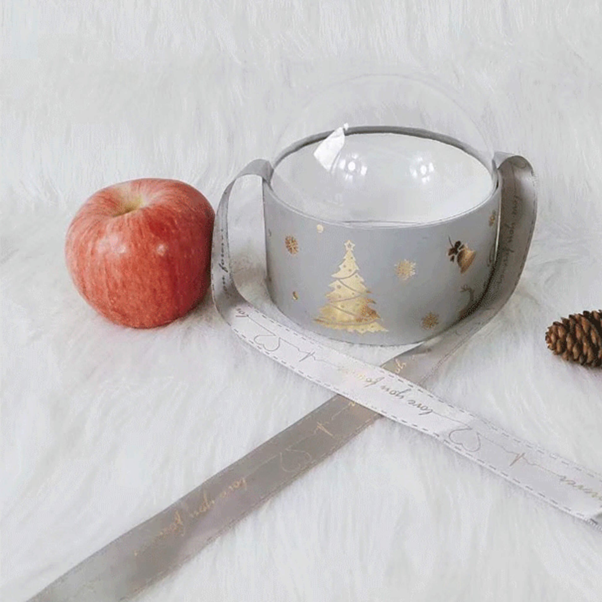 Christmas Hug Bucket Transparent Gift Box