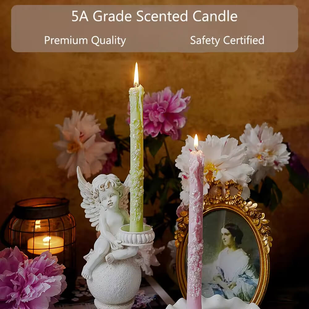 christmas scented pillar candles
