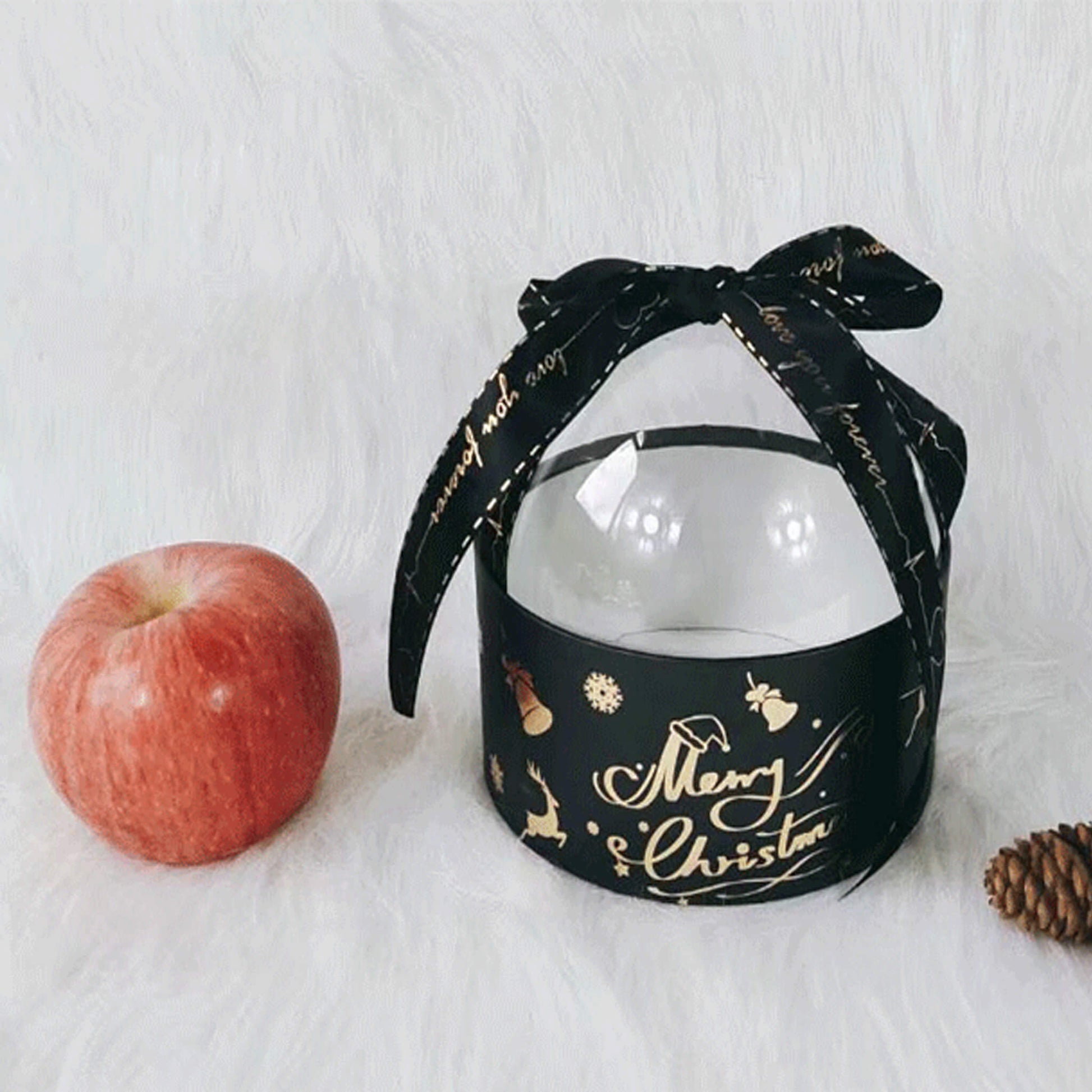 round christmas gift boxes