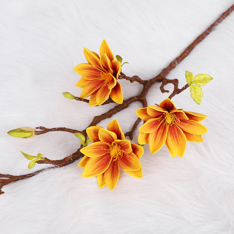 artificial magnolia flower arrangement