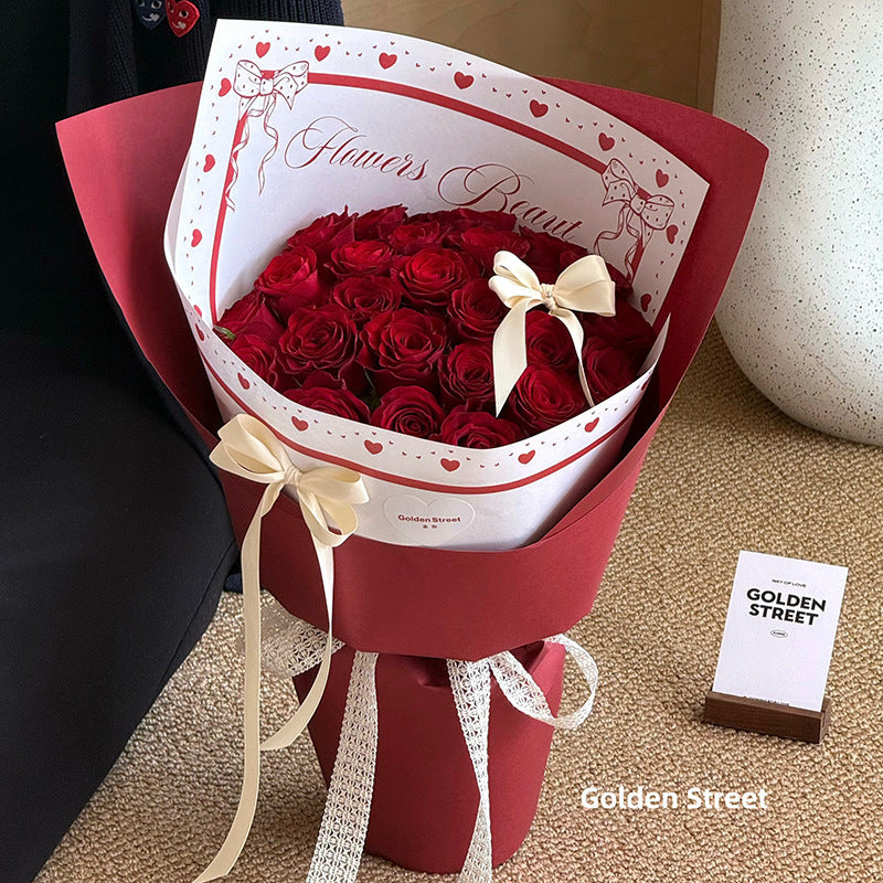 how to use floral wrapping paper