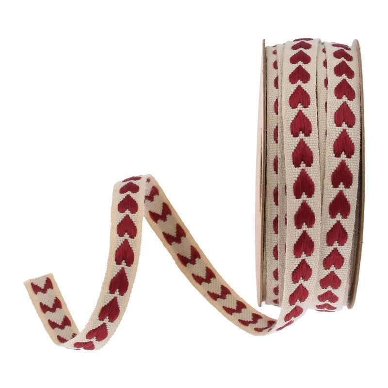 Woven Jacquard Love Ribbon