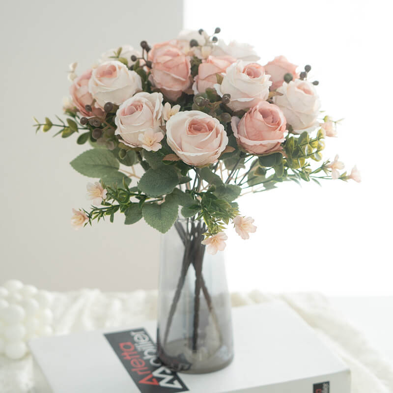 fake rose arrangements