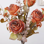 burnt orange roses