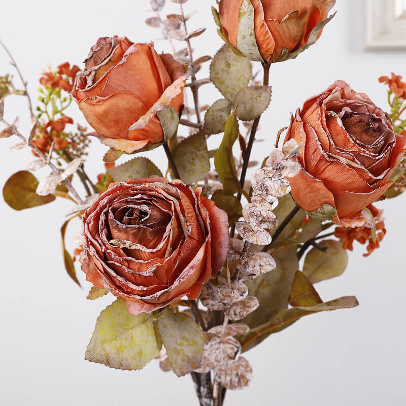 burnt orange roses