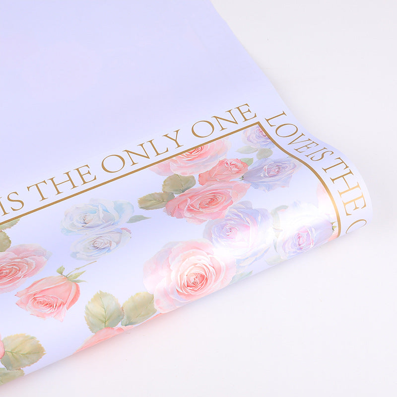 Art Flower Wrapping Paper, 22.5 × 22.5 Inch, 20 Sheets