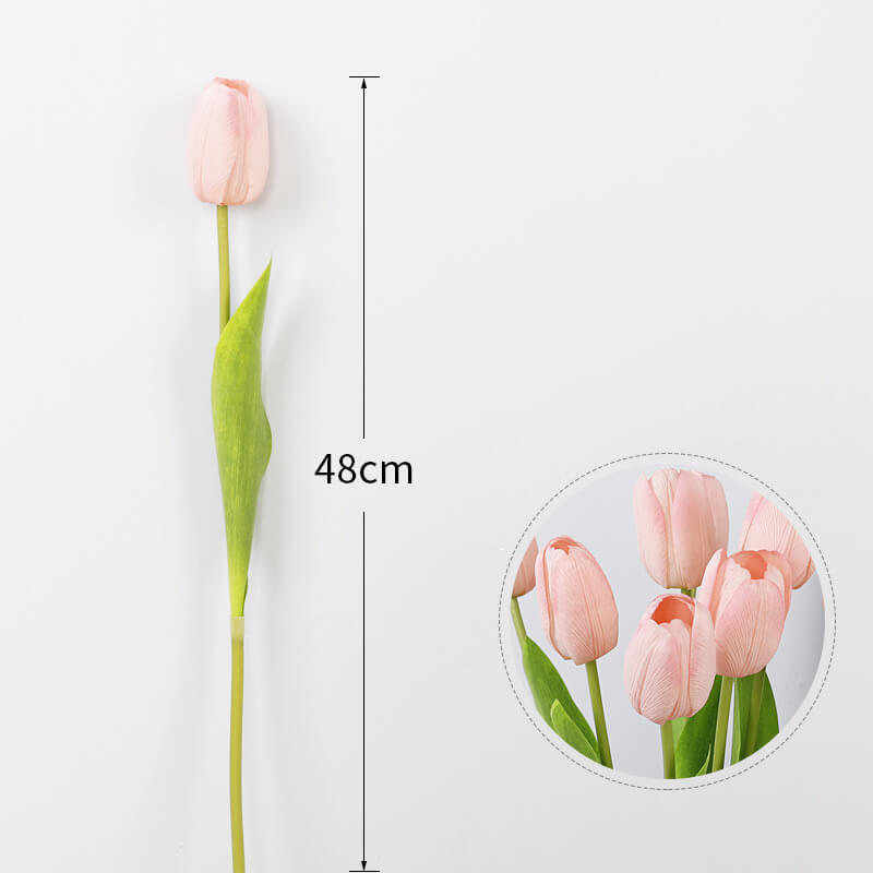 artificial pink tulips