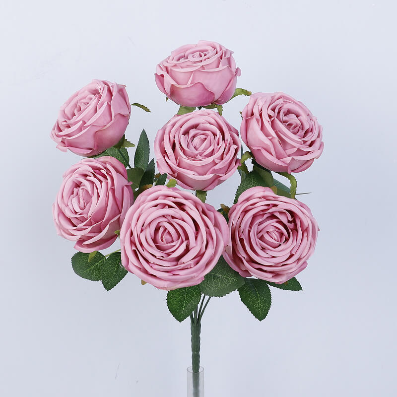 fake red rose wedding bouquets