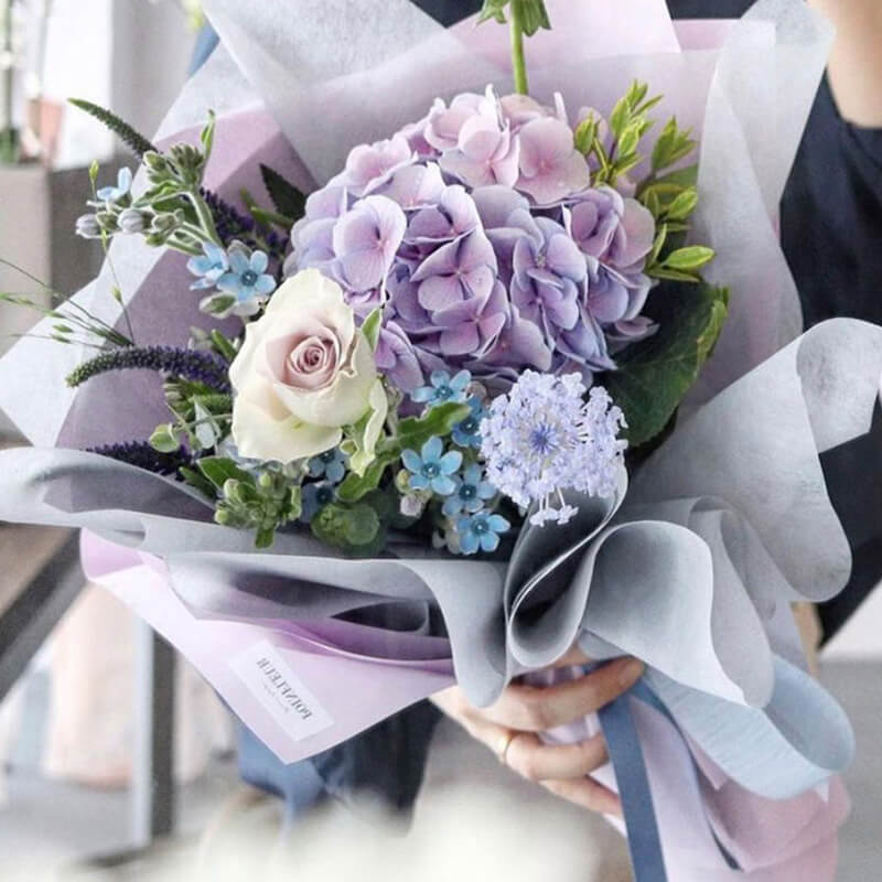 flowers wrapping paper