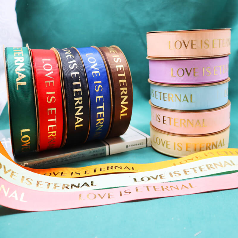Love Is Eternal Flower Bouquets Ribbons (2.5cmx50Yd)
