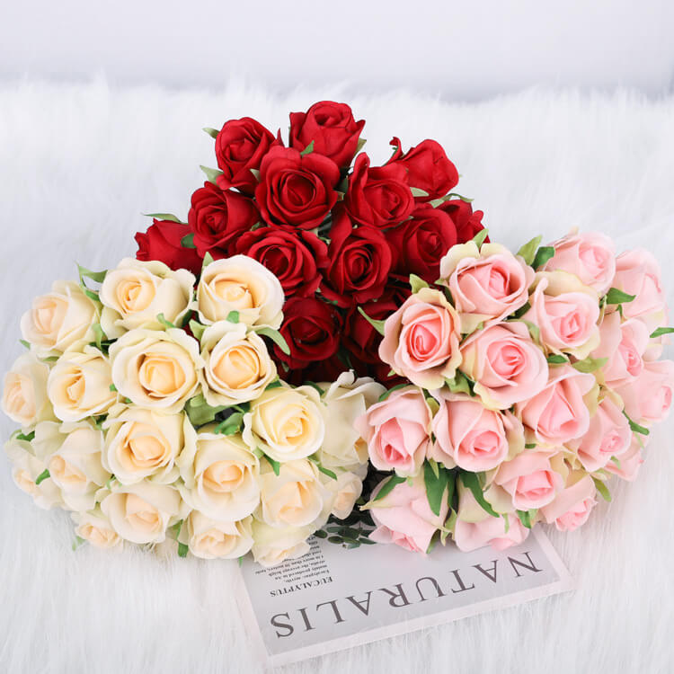 silk rose wedding bouquets