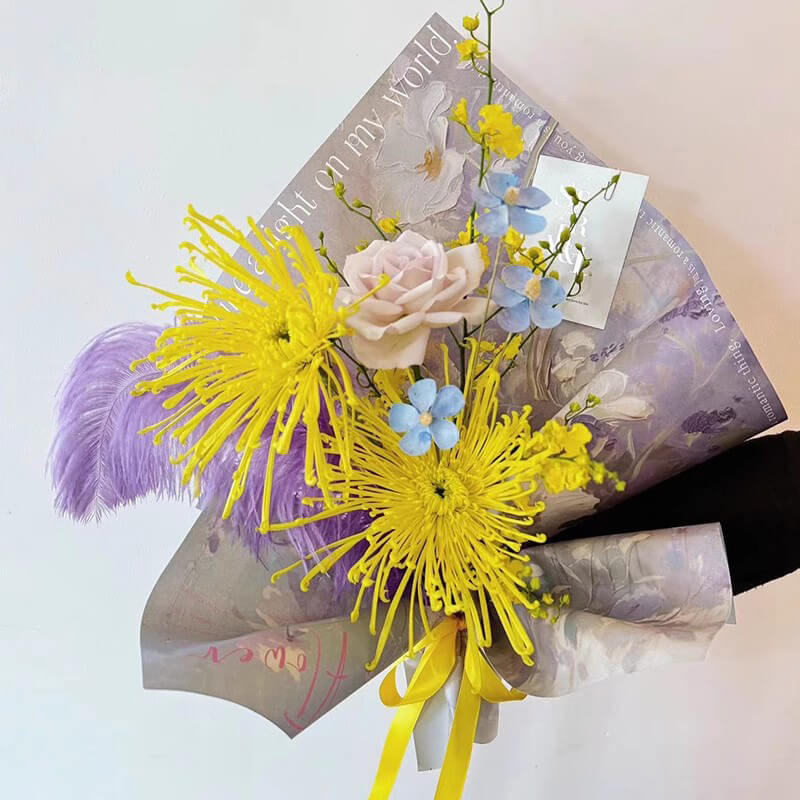 flower bouquet wrapping paper florists