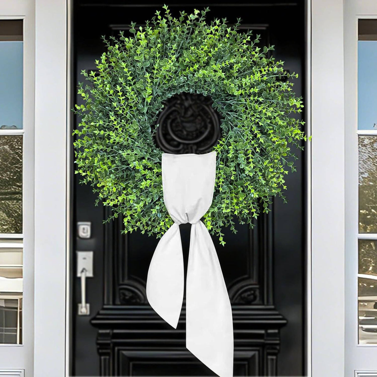 Artificial Boxwood Spring Wreath- 27.5’’