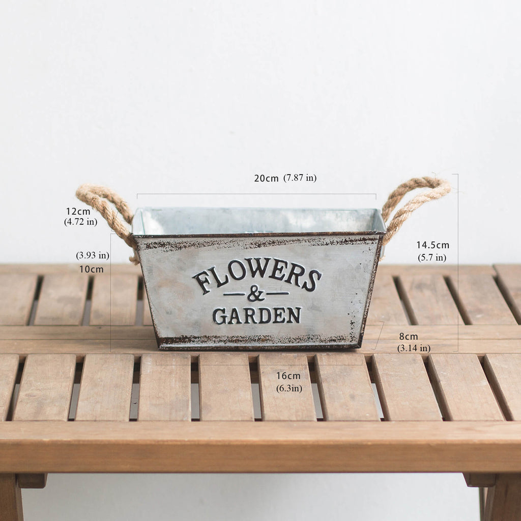 metal plant pots