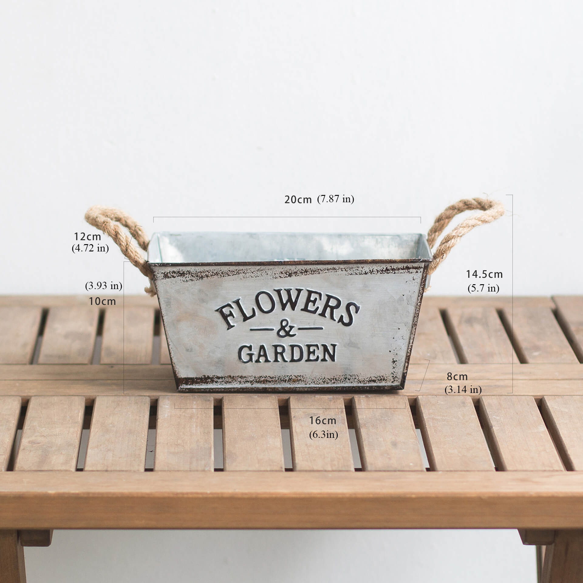 metal plant pots